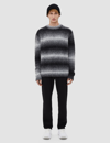 Joseph Gray Printed Sweater In Mid Grey