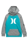 Hurley Kids' Winter Knit Icon Pullover Hoodie In Waverunner Heather