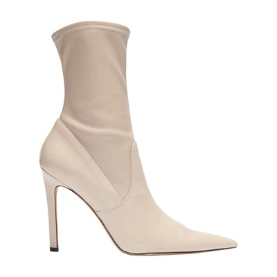 Iro Asper Leather Ankle Boots In Champagne