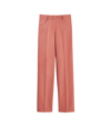 Victoria Beckham '90s High-rise Wool Straight Pants In Rose
