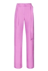 LAPOINTE ORGANIC SILKY TWILL HIGH WAISTED BELTED PANT