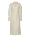 Lapointe Organza Trench In Cream