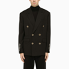 Burberry Men's Double-breasted Ekd Suit Jacket In Black