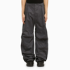 BALENCIAGA GREY KICK CARGO TROUSERS