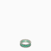 HATTON LABS RING WITH GREEN CUBIC ZIRCONIA