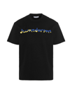 Jw Anderson Run Hany Logo-print Cotton-jersey T-shirt In Black