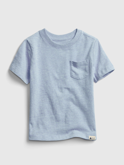 Gap Kids' Toddler Organic Cotton Mix And Match Pocket T-shirt In Blue