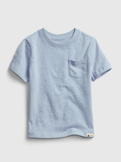 Gap Babies' Toddler Organic Cotton Mix And Match Pocket T-shirt In Blue