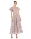 Mac Duggal Sequin Lace A-line Gown In Lilac