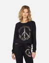 Lauren Moshi Bethany Foil Chain Peace In Black