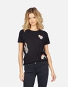 Lauren Moshi Edda Studded Stripe Peace In Black
