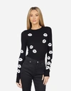 Lauren Moshi Mckinley Scattered Lips In Black