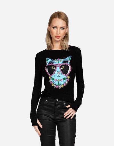 Lauren Moshi Mckinley X Diamond Cat In Black