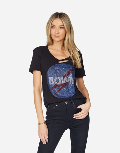 Lauren Moshi Myra Crystal Bowie Space In Black