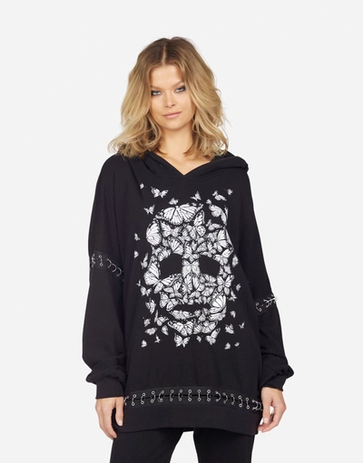 Lauren Moshi Samantha Butterfly Skull Burst In Black