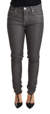 Acht Gray Low Waist Skinny Denim Trouser Jeans In Gray