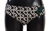 DOLCE & GABBANA DOLCE & GABBANA MULTICOLOR DG LOGO PRINT SLIP BOTTOM WOMEN'S UNDERWEAR