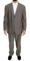 FENDI FENDI BROWN WOOL REGULAR SINGLE  BREASTED MEN'S SUIT