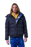 La Martina Blue Nylon Jacket In Blue