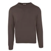 MALO MALO BROWN WOOL MEN'S SWEATER