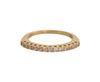 NIALAYA NIALAYA GOLD AUTHENTIC WOMENS CLEAR CZ GOLD 925 SILVER RING