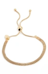 Argento Vivo Mesh Slider Bracelet In Gold