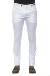 Pt Torino Silkochino Pant With Back Slit And Belt Loops In Metallic
