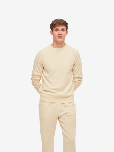 Derek Rose Men's Sweater Finley Cashmere Cream