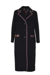Etro Three-buttoned Coat In Black