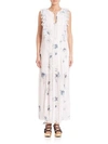 CHLOÉ Ruffled Floral-Print Dress,0400093748768