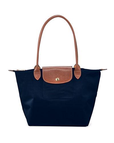 Longchamp Le Pliage Small Shoulder Tote In New Navy | ModeSens