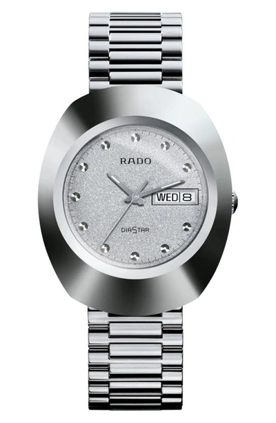 Rado Original Men's Silver-tone Stainless Steel Bracelet Watch 35mm