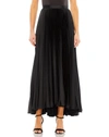 MAC DUGGAL PLEATED SATIN MAXI SKIRT