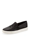 Vince Blair 5 Snake-effect Leather Slip-on Sneakers In Black
