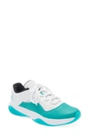 Jordan Air  11 Cmft Low Sneaker In White/ New Emerald/ Black