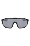 Nike Show X Rush 58mm Shield Sunglasses In Anthracite/silver Flash