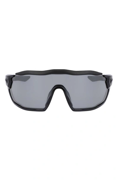 Nike Show X Rush 58mm Shield Sunglasses In Anthracite/silver Flash