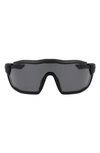 Nike Show X Rush 58mm Shield Sunglasses In Matte Black/ Dark Grey