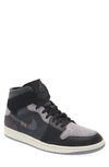 Jordan Air  1 Mid Se Craft High Top Basketball Sneaker In Black