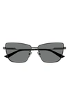 Bottega Veneta 59mm Square Sunglasses In Dark Gray