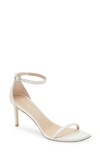 Stuart Weitzman Nudistcurve 100 Sandal In White.