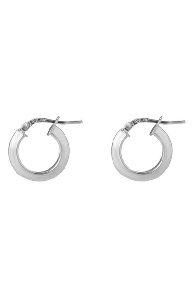 Argento Vivo Sterling Silver Small Hoop Earrings In Silver
