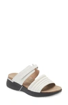 Naot Vesta Sandal In Soft White Leather