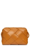 Bottega Veneta Large Intrecciato Leather Crossbody Bag In Cob-gold
