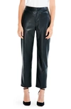 NIC + ZOE FAUX LEATHER STRAIGHT LEG trousers