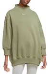 Nike Sportswear Phoenix Fleece Sweatshirt In Alligator/sail