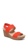 Lifestride Delta Wedge Sandal In Orange