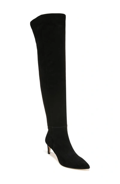 Sam Edelman Ursula Leather Over The Knee Boot In Black