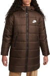 Nike Therma-fit Repel Quilted Parka In Brown