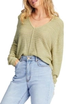 Billabong Every Day Cotton Blend Sweater In Avocado